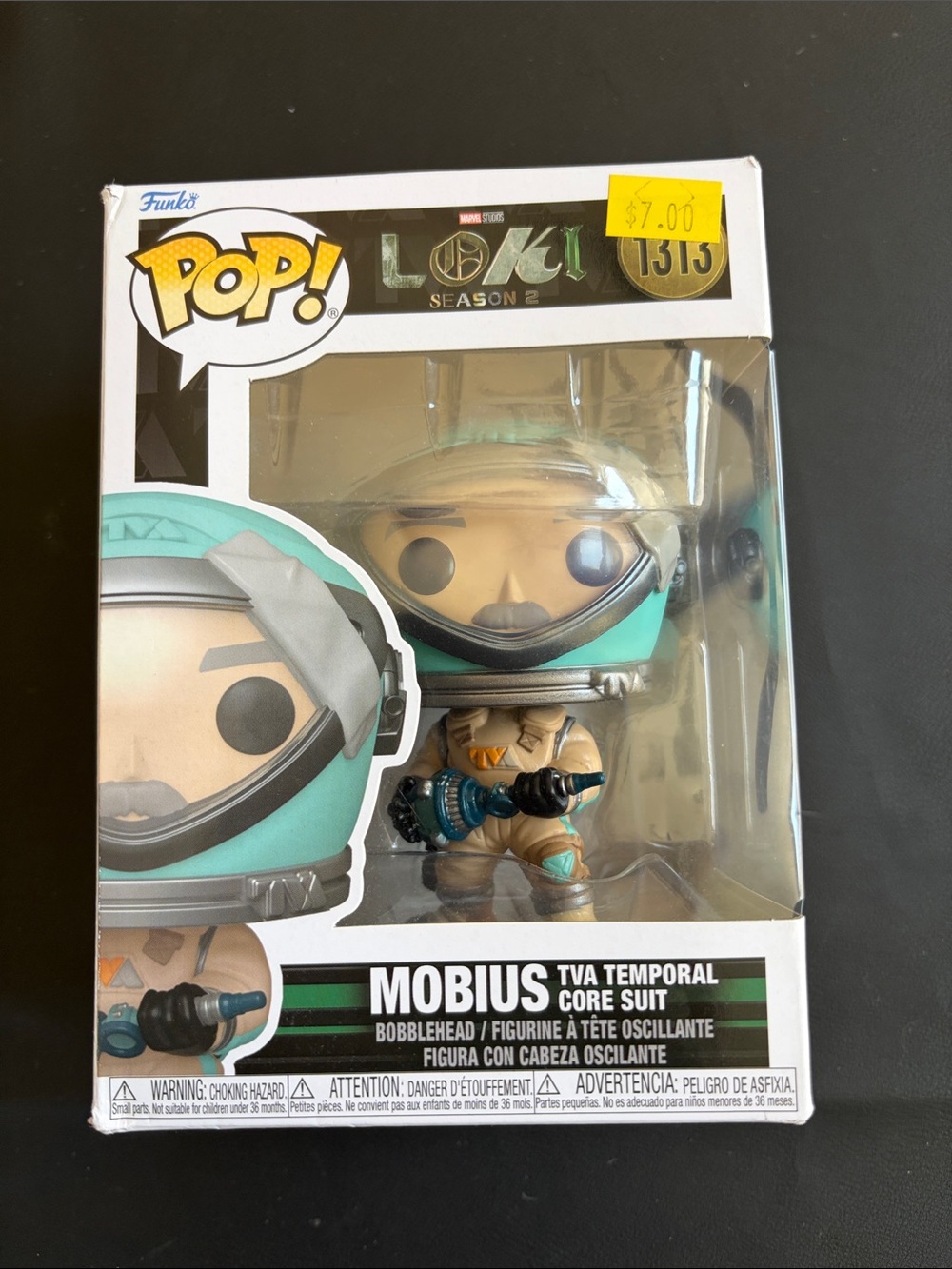 Funko Pop Marvel Loki Mobius TVA Temporal Core Suit #1313 NIB